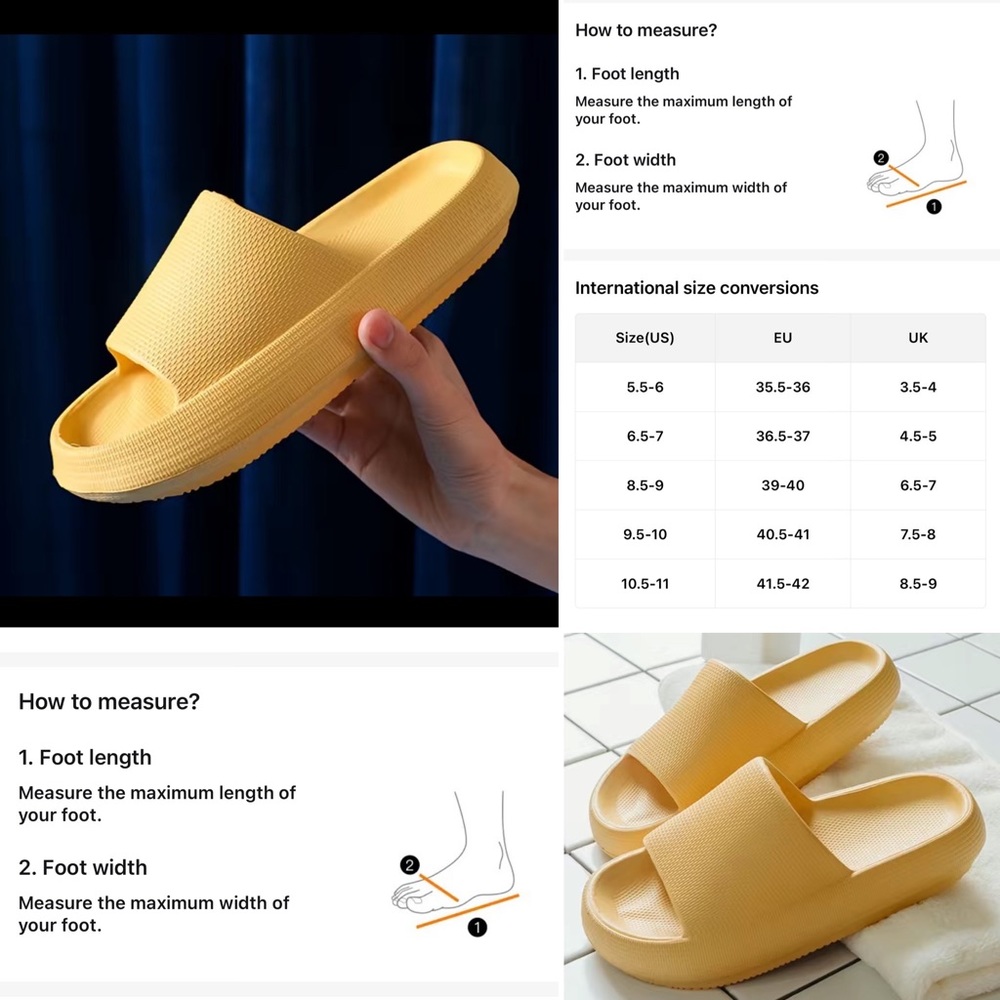 DONATED 👋🏻👋🏻
BRAND-NEW CLOUDWALKERS slip-on sandals unisex lightweight6.5/7M - Picture 5 of 7
